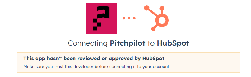 HubSpot Connection Approval